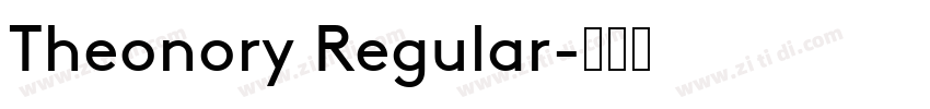 Theonory Regular字体转换